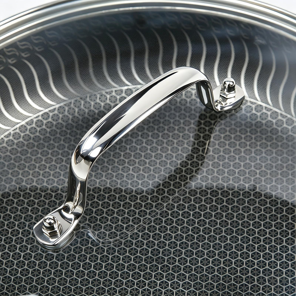 11 IN Glass Lid with Stainless Steel Handle W510758