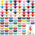 100 Pcs Floral Adjustable Dog Collar Flowers K849
