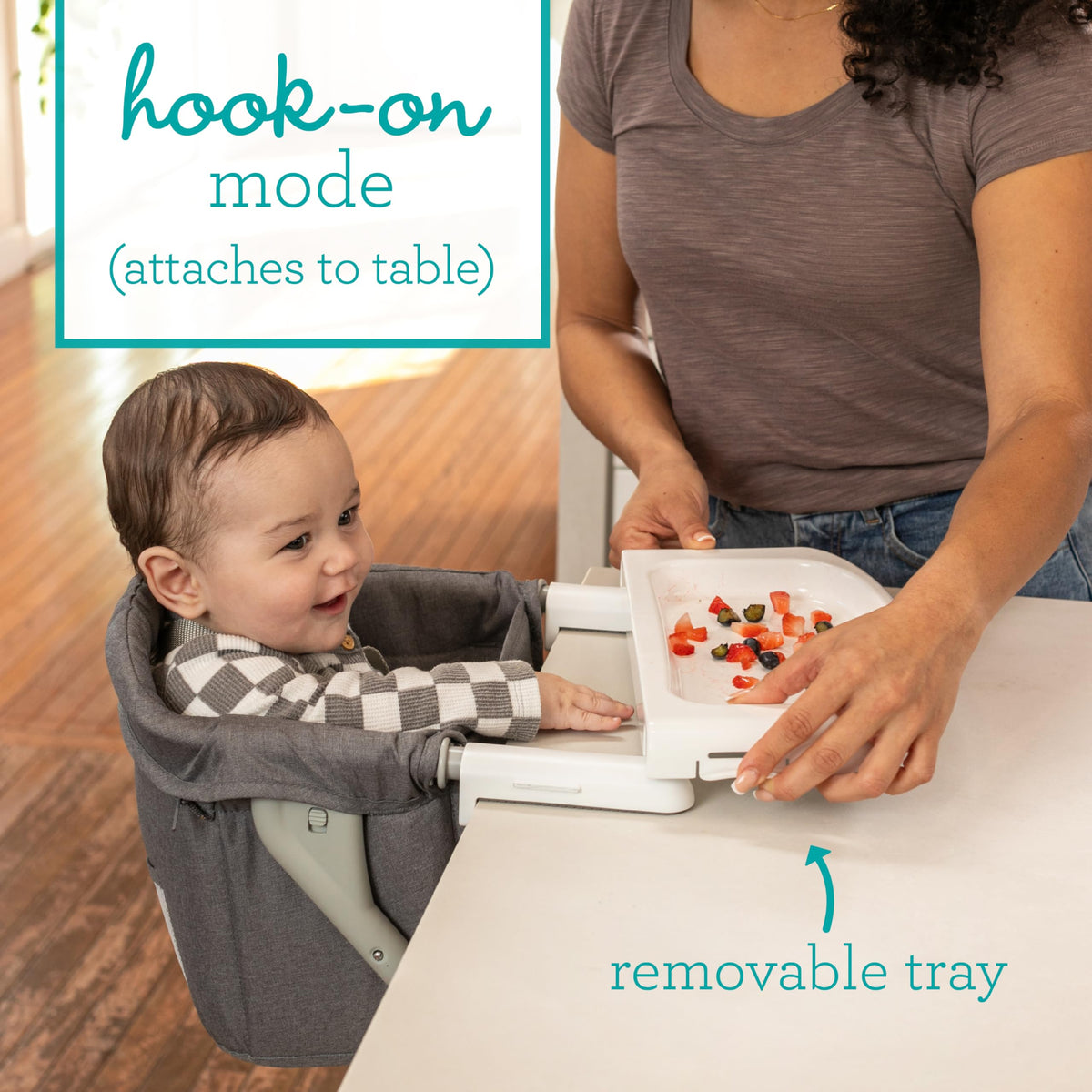 Gray Travel Booster High Chair & Seat K987525