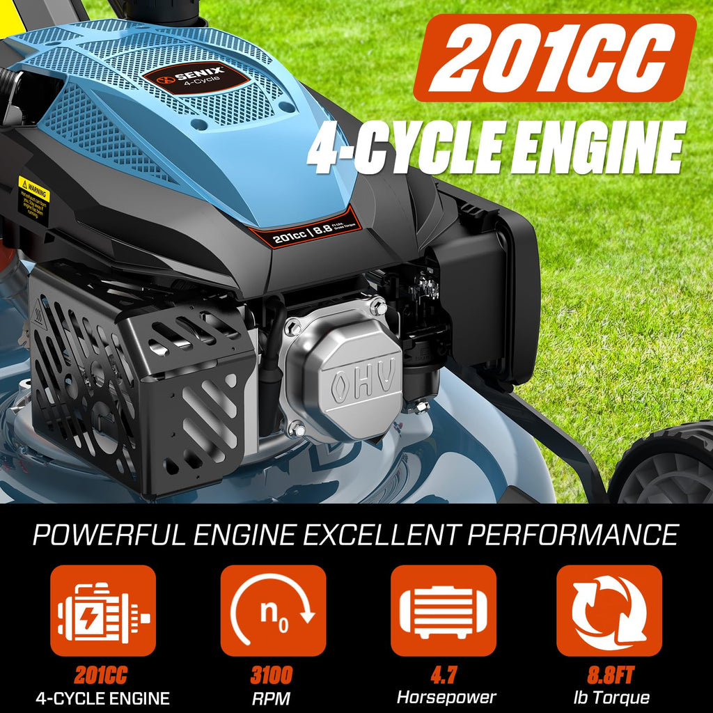 22" 3-in-1 Self Propelled Gas Lawn Mower Z51782