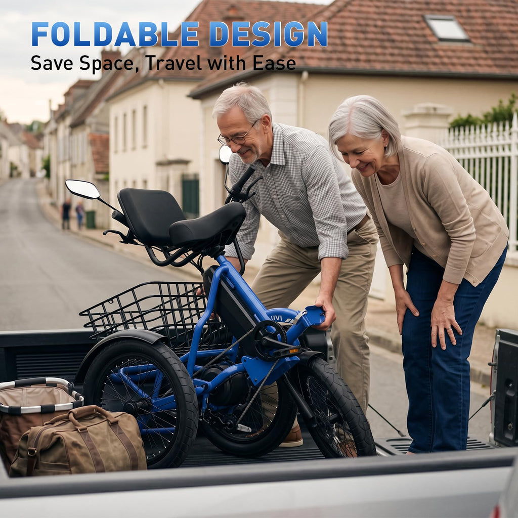 Electric Tricycle for Adults with 2 Basket Y645587