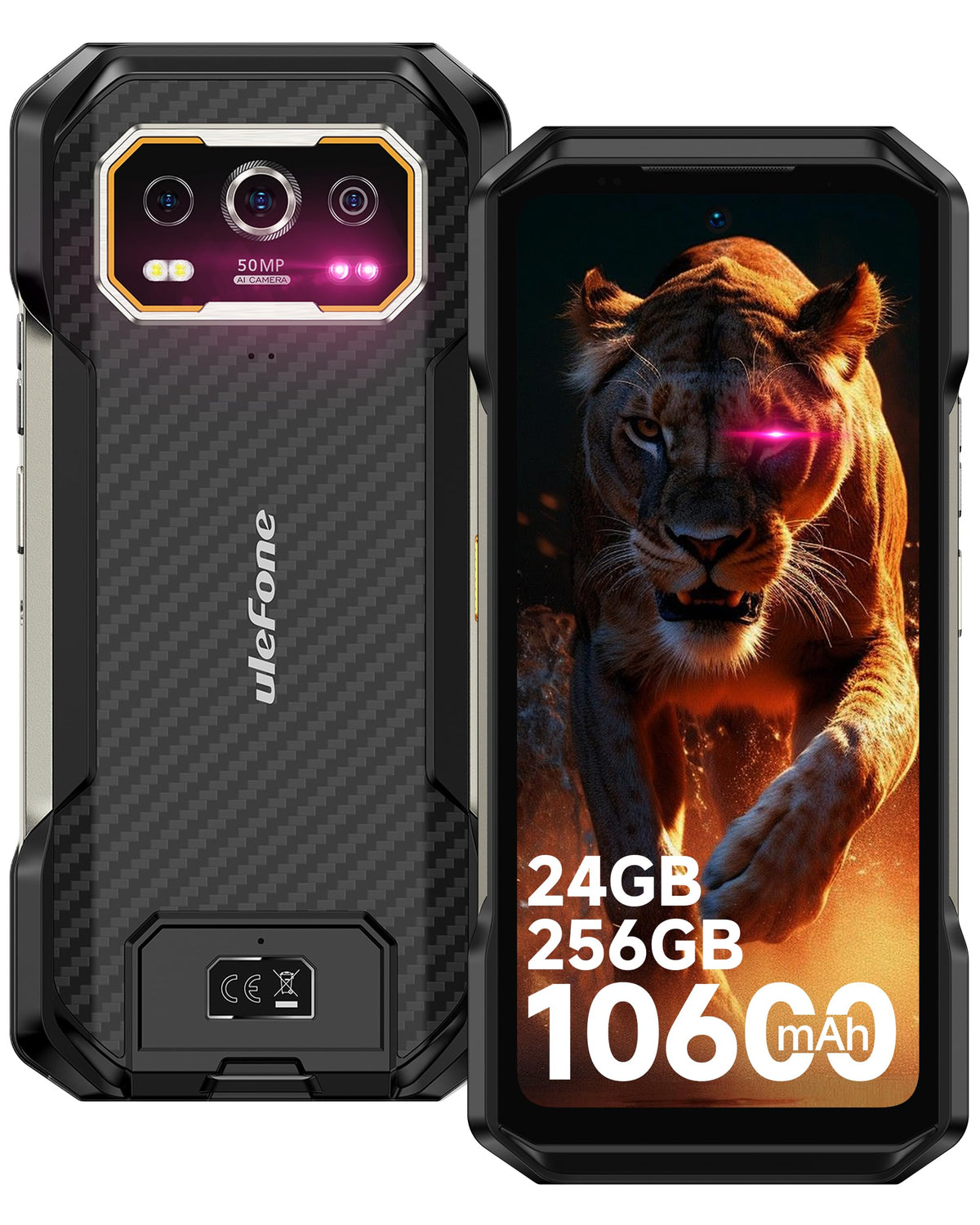 Rugged Smartphone Unlocked 64MP Night Vision 50MP Ultra-Wide Camera Z65627
