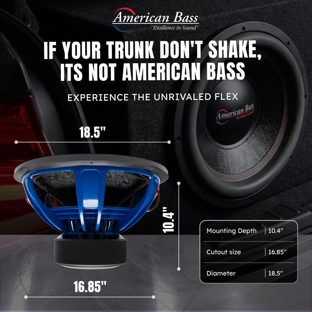 18 Inch 1 Ohm 4000 Max Watts Car Subwoofer C1360