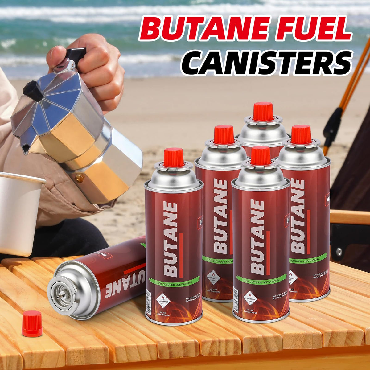 12 Pack Butane Fuel Canisters for Portable Camping Stoves I962