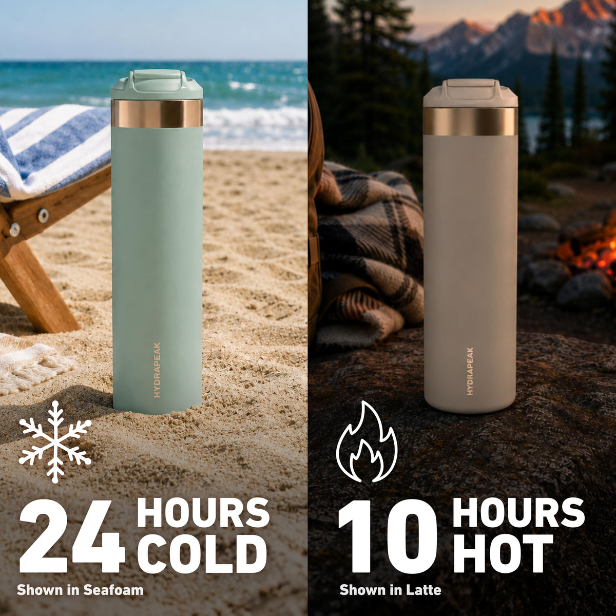 20oz Insulated Stainless Steel Coffee Mug and Water Bottle B180