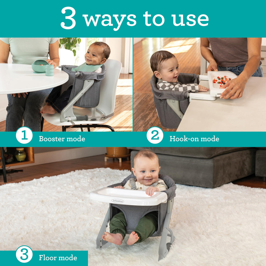 Gray Travel Booster High Chair & Seat K987525