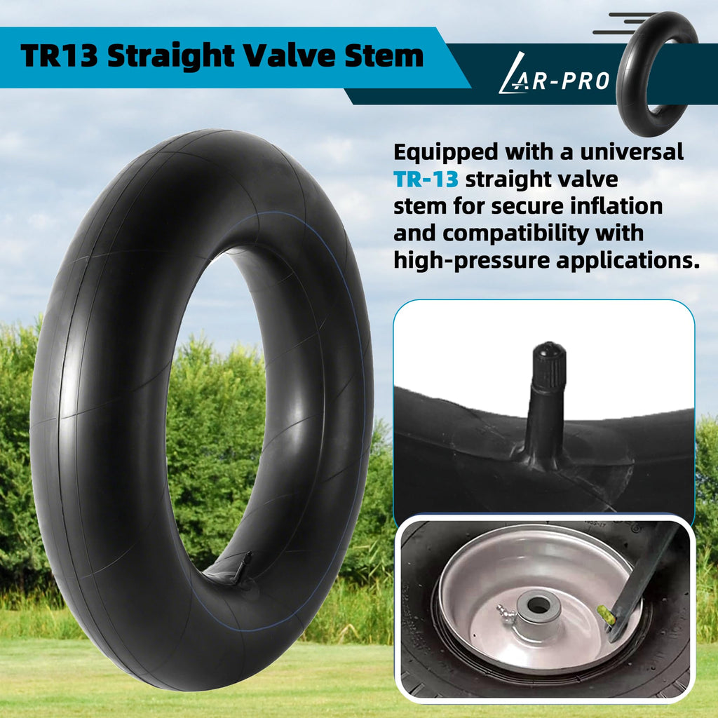 Heavy-Duty Tire Inner Tubes with TR13 Straight Valve Stems Butyl Rubber 1-Pack D407321