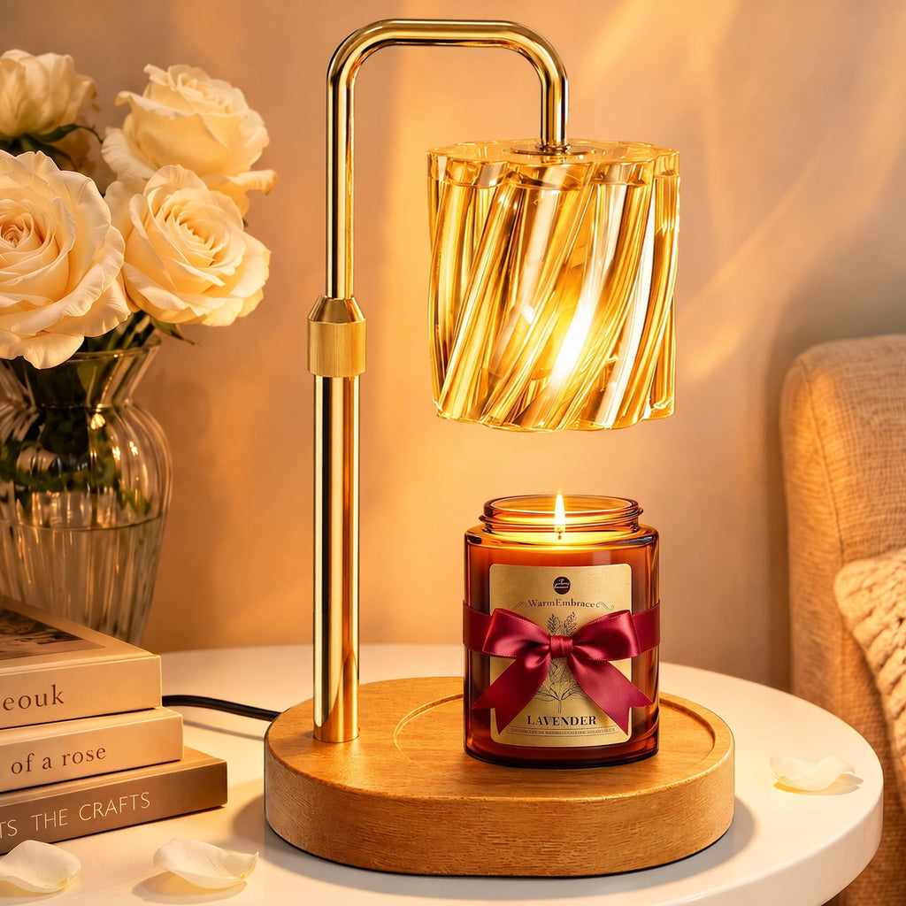 Candle Warmer Lamp Set with Scented Jar Candle & Timer N8117