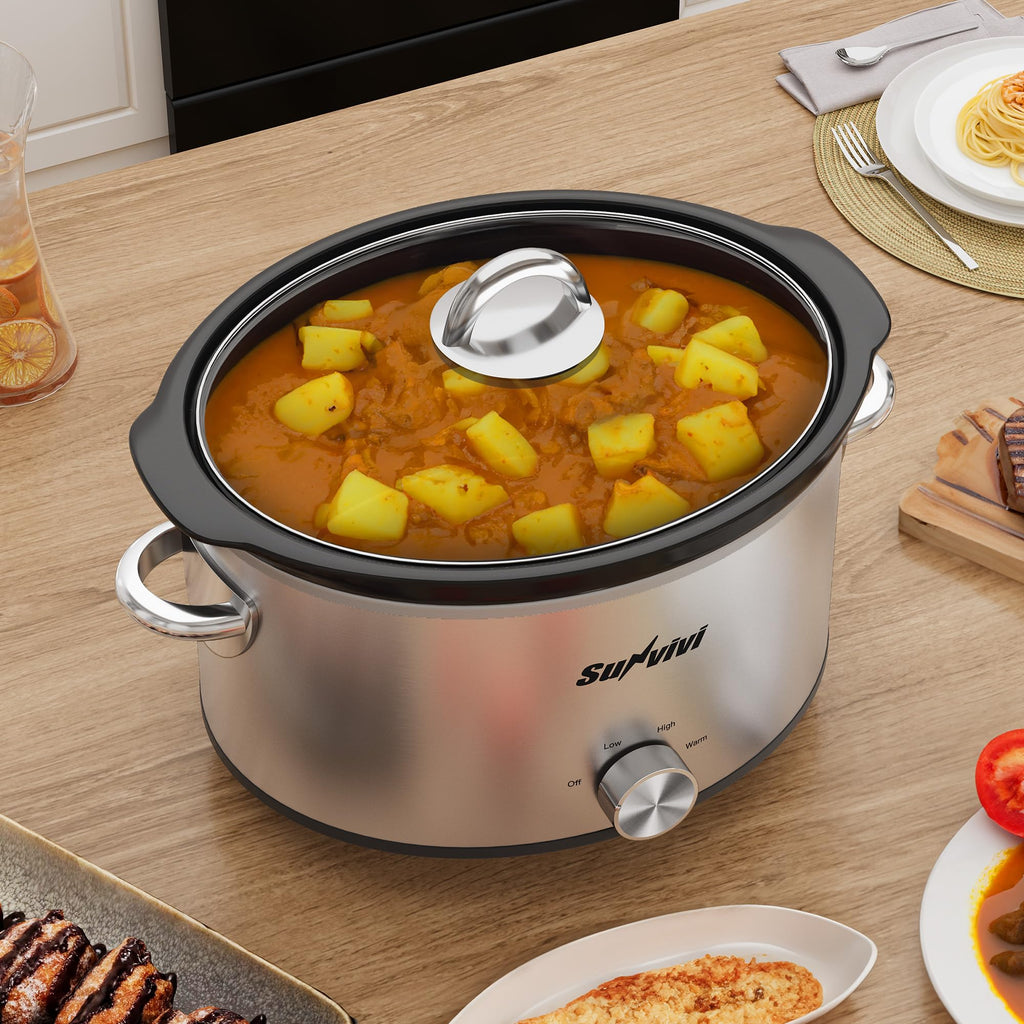 Small 4QT Slow Cooker with Ceramic Pot O486