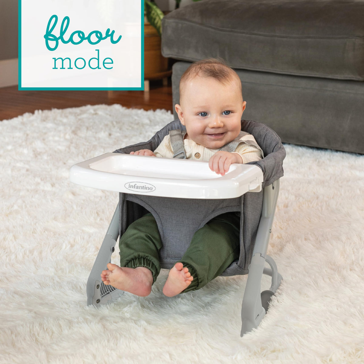 Gray Travel Booster High Chair & Seat K987525