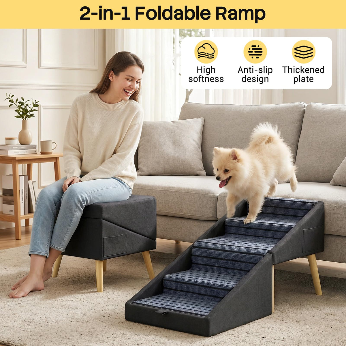 2-in-1 Dog Stairs U3570