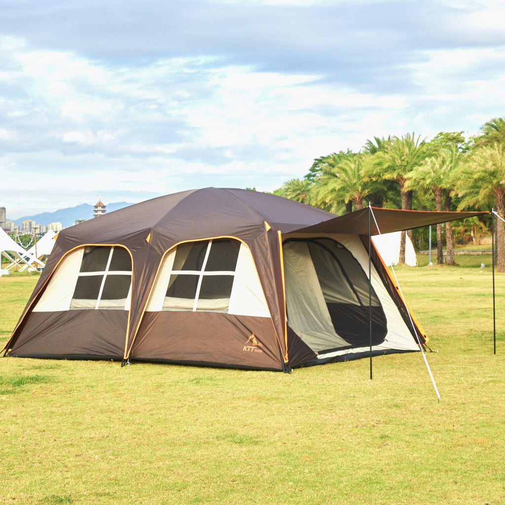 Extra Large 12-14 Person 2 Room Waterproof Double Layer Cabin Tent P601