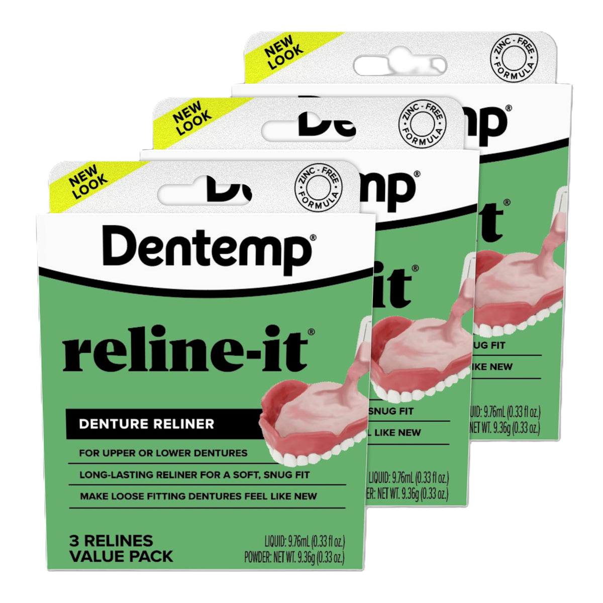Denture Reline Kit 3 Pack E613