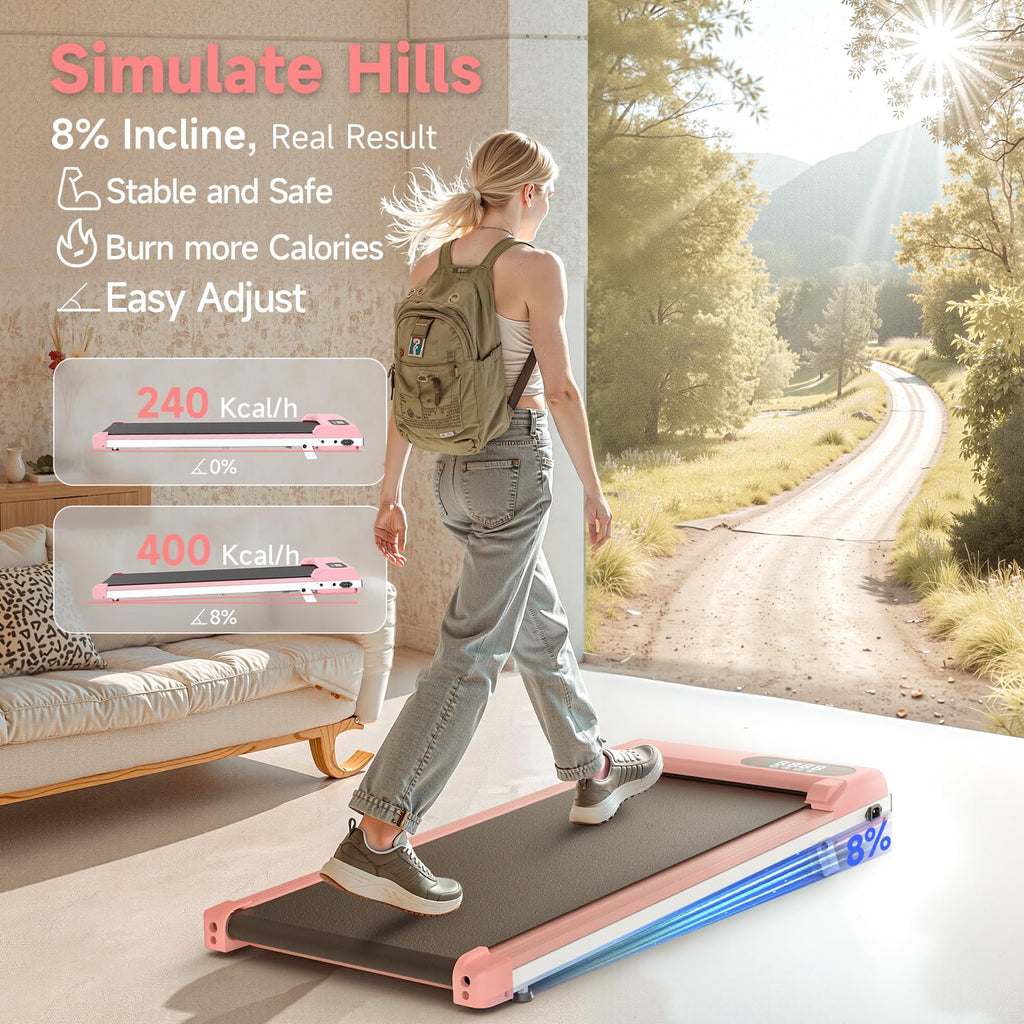 Incline Walking Pad with 8% Incline & 2.5HP Z368