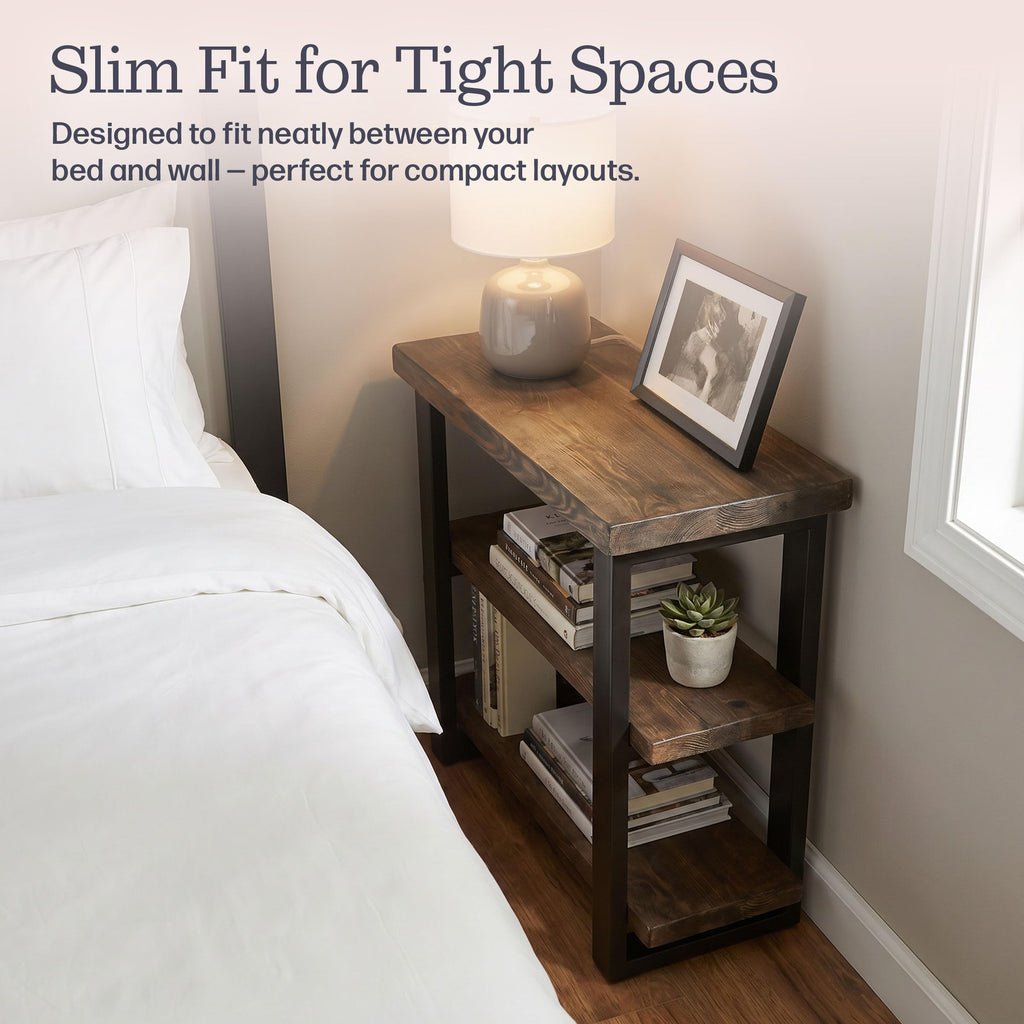 Solid Wood 3-Tier End Table E1622