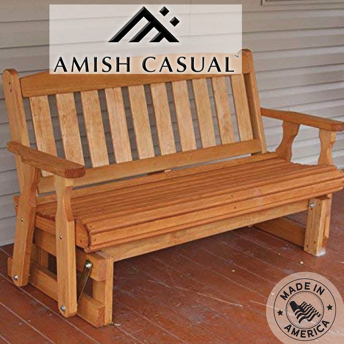Heavy Duty Pressure Treated Porch Glider E1723