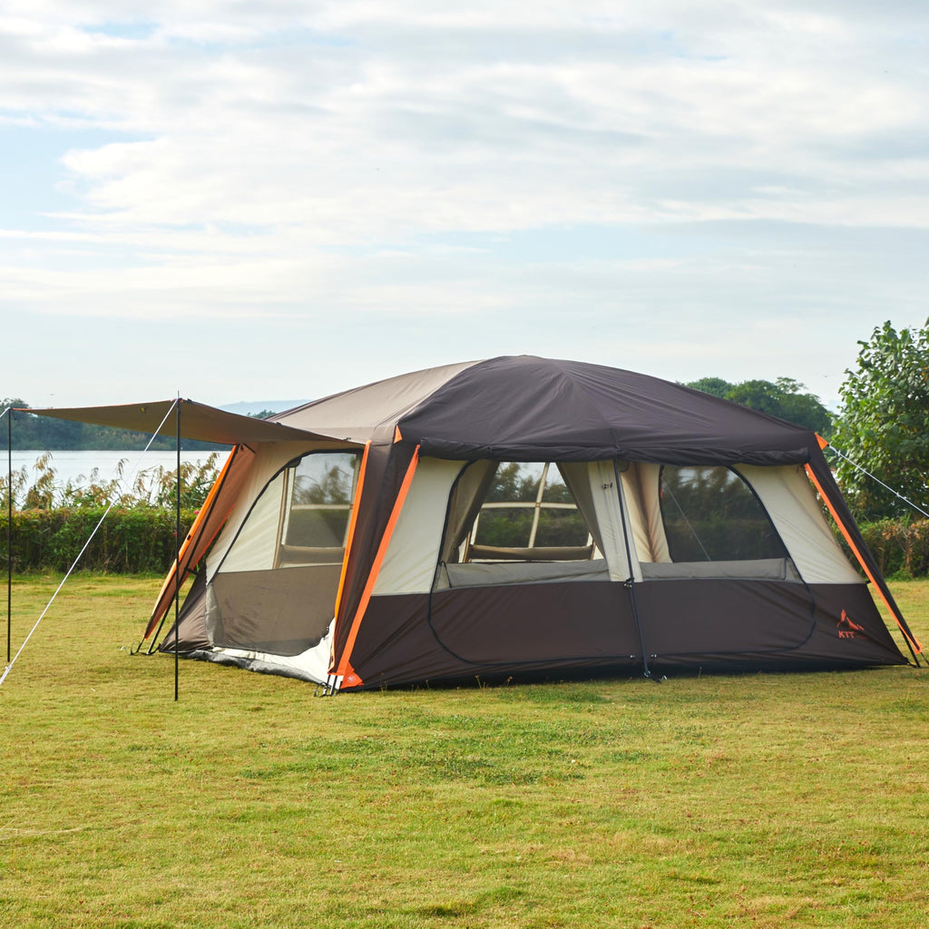 Extra Large 12-14 Person 2 Room Waterproof Double Layer Cabin Tent P601