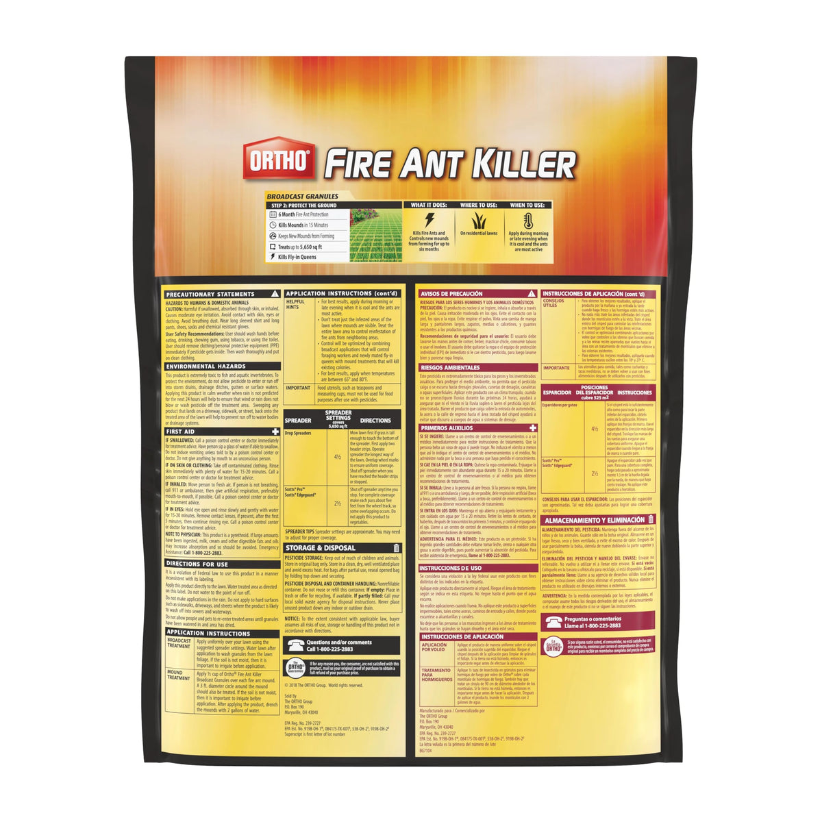 Fire Ant Killer Broadcast Granules 13 lb U8841