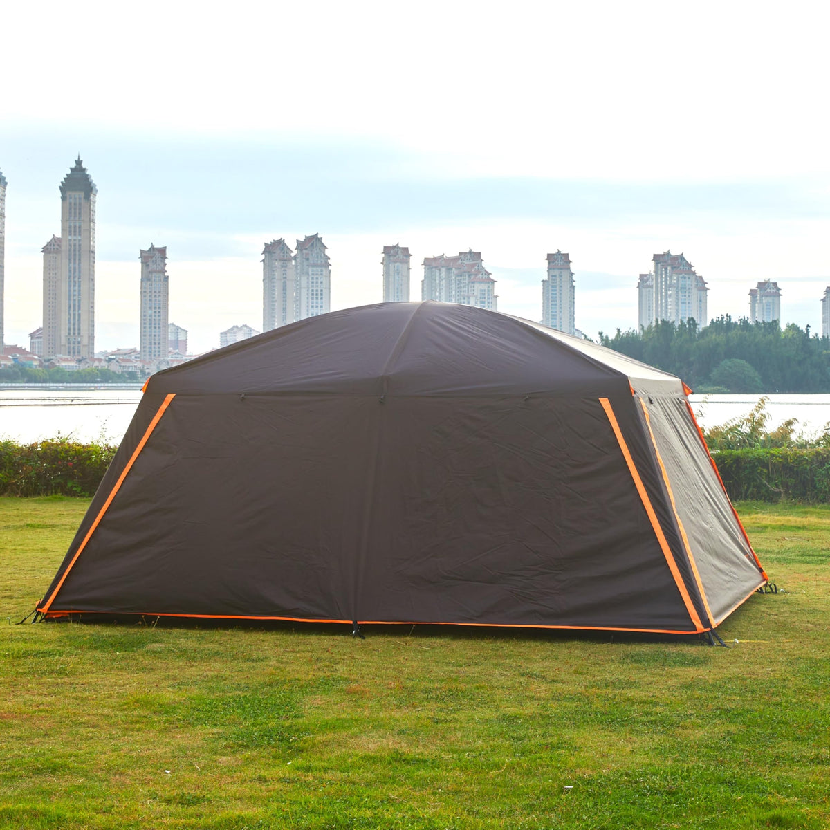 Extra Large 12-14 Person 2 Room Waterproof Double Layer Cabin Tent P601