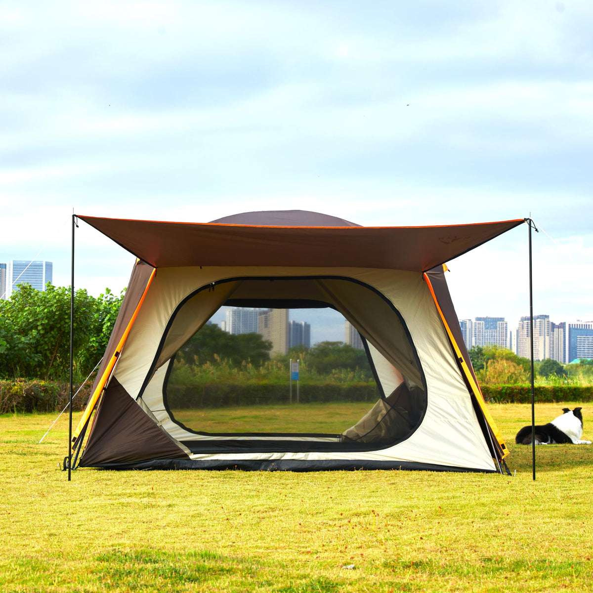 Extra Large 12-14 Person 2 Room Waterproof Double Layer Cabin Tent P601